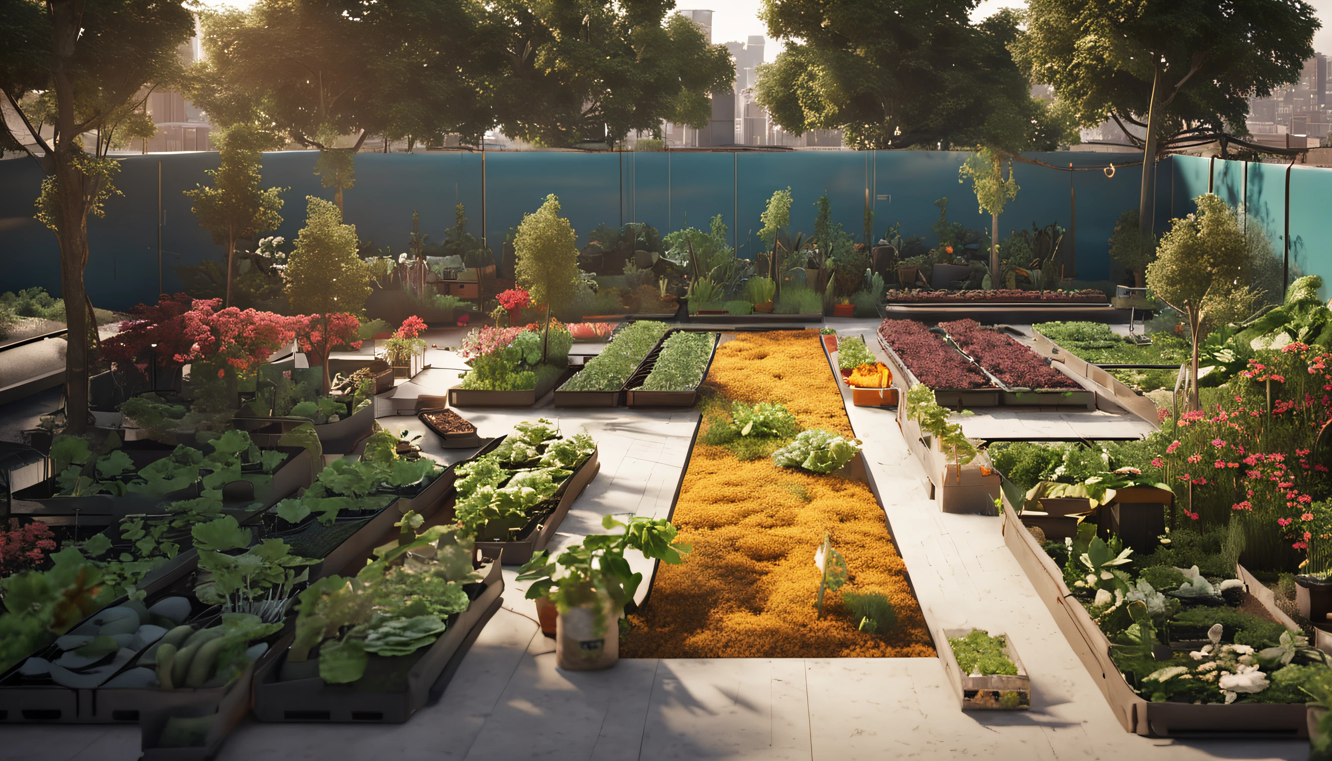 城市, On the rooftop, Urban farm, Urban living, Sustainability, tie