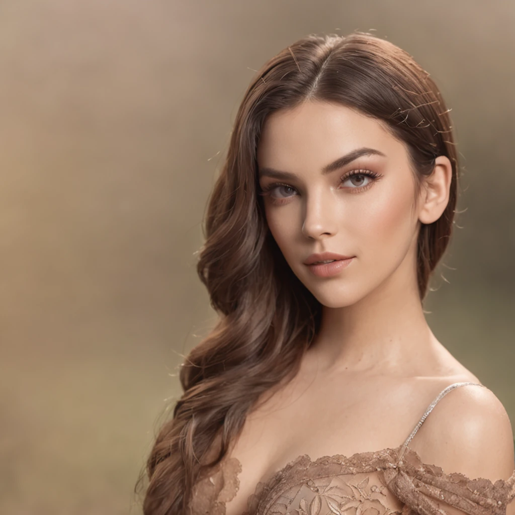 ((Professional 3D rendering:1.3)Virgem Maria em uma pose quente e sensual, irradiando sensualidade, blush, solo, corpo inteiro, realista)