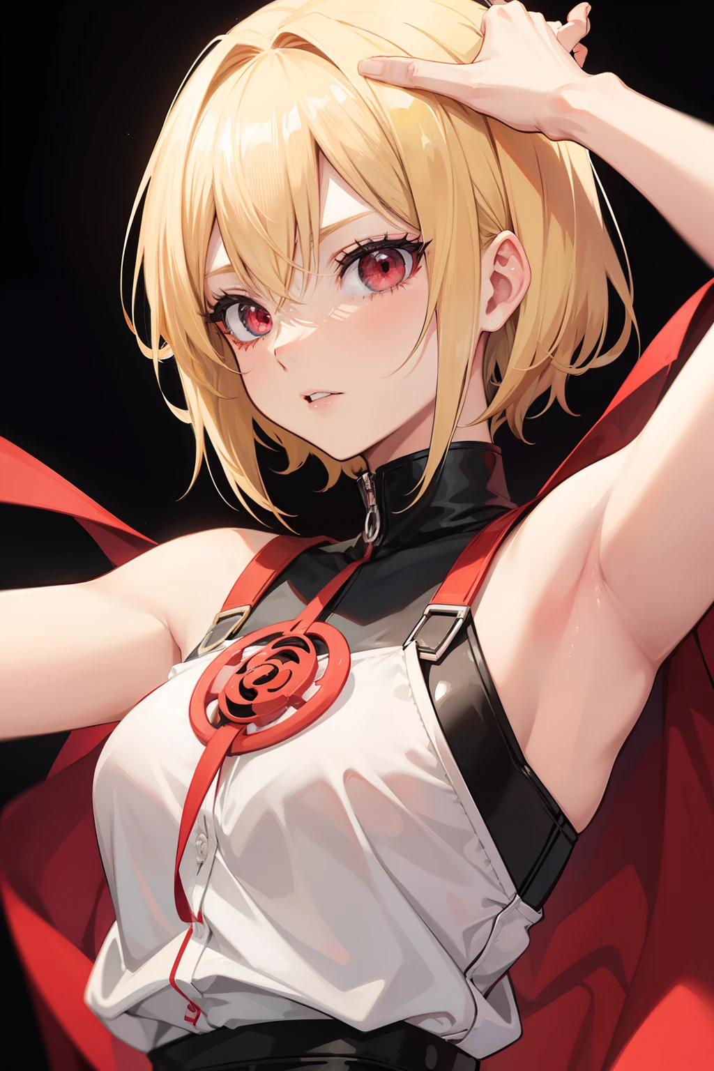 Sharingan blonde shorthair girl