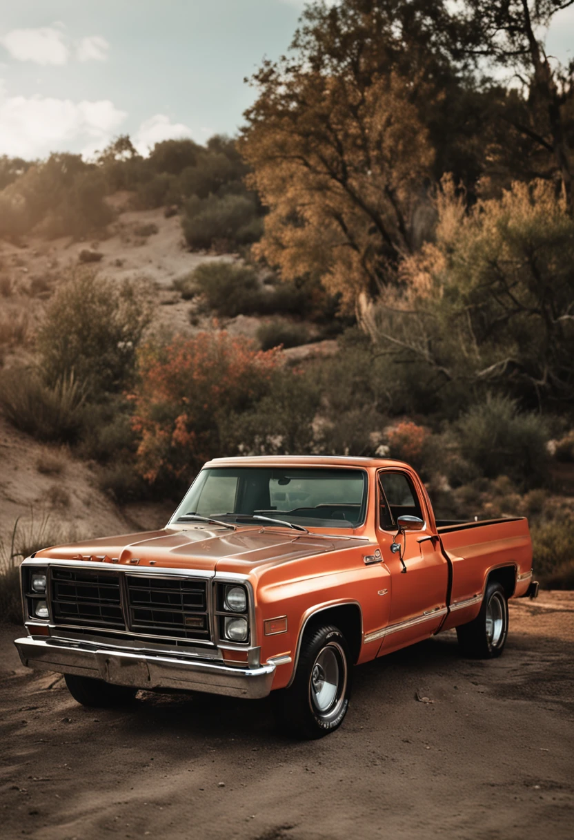 two pickup trucks