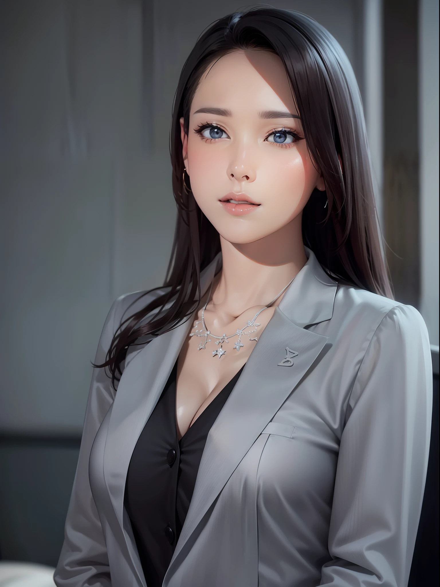 best quality, (white theme:1.4), big huge boobs, cleavage