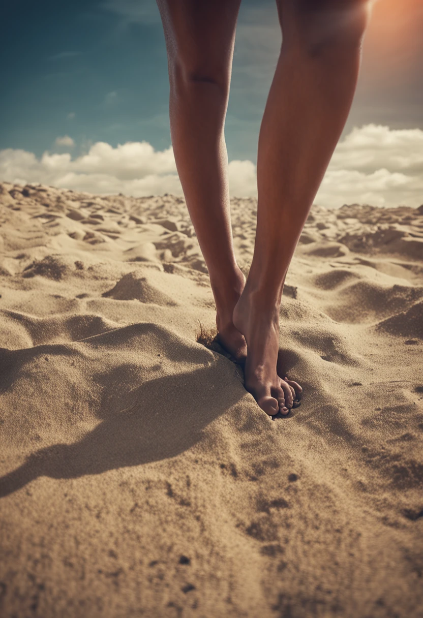 feet on the ground and balanced mind