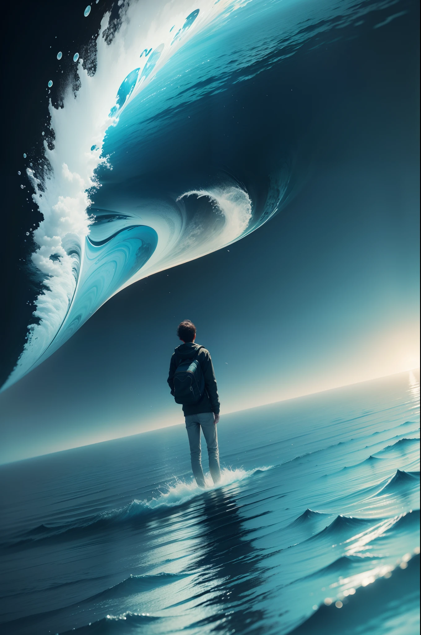 Life goes up and down，Life is up and down，On the surface of the water