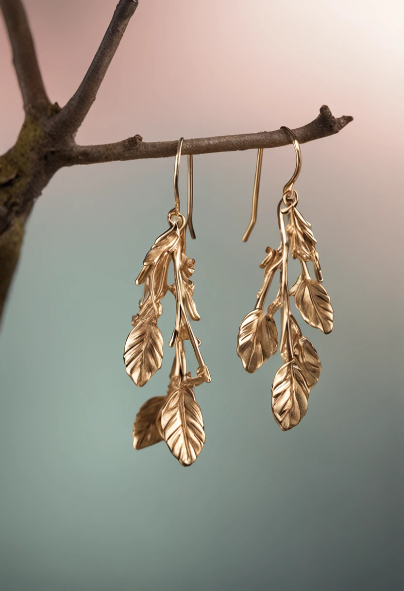 "Capture the ethereal beauty of an alder earring gently swaying in the palm of your hand as the wind whisperingly caresses its delicate form."