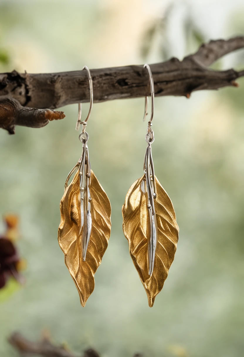 "Capture the ethereal beauty of an alder earring gently swaying in the palm of your hand as the wind whisperingly caresses its delicate form."