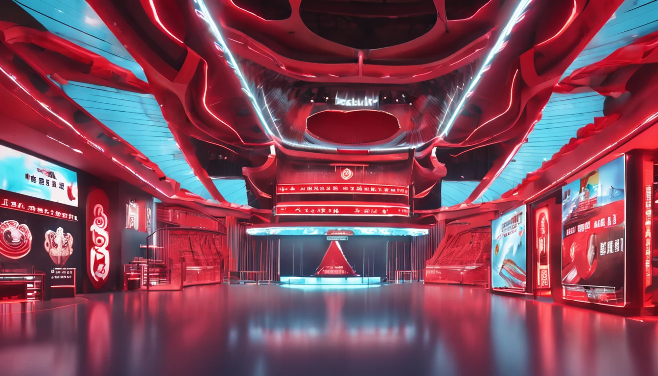 With the red culture of Liaoning Six Regions as the background，Design immersive exhibition spaces，There is a display area，There is also a performance area，The audience is a form of marching viewing