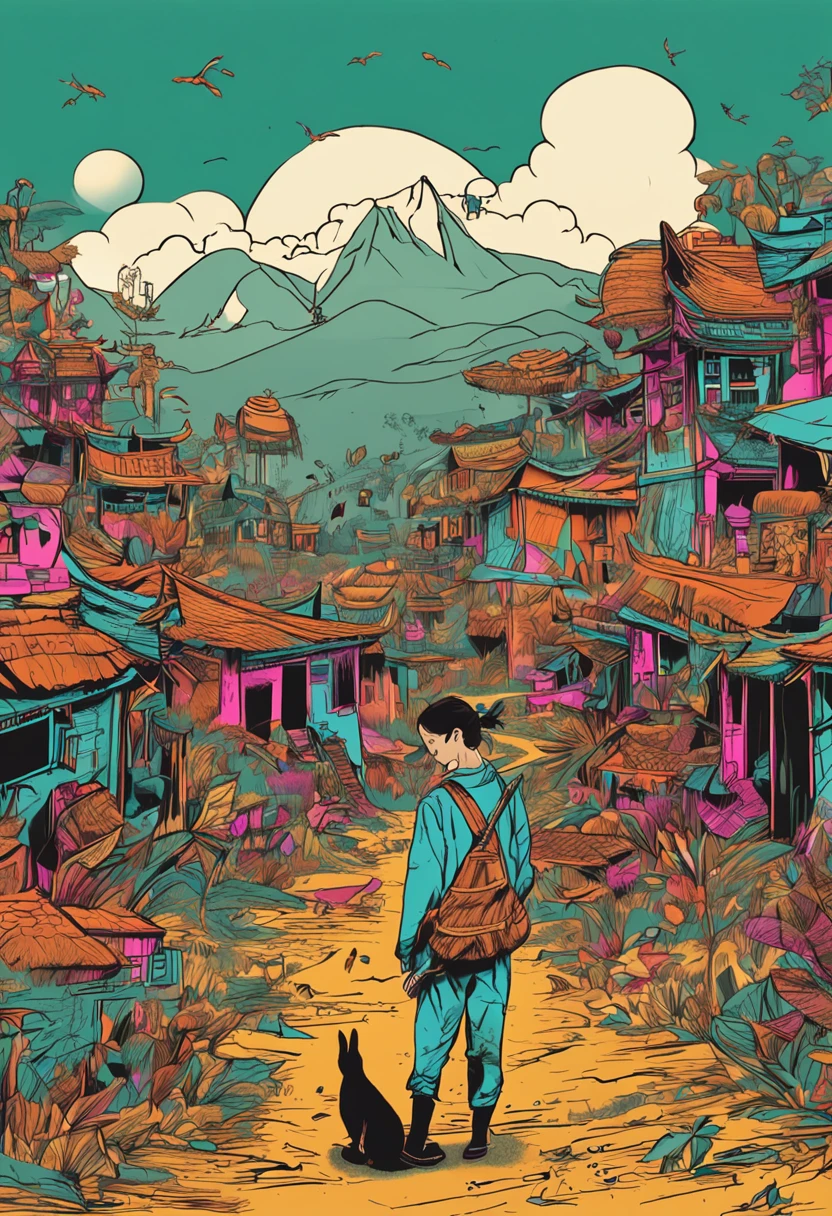 The teenager hunts the Pingyang rabbit