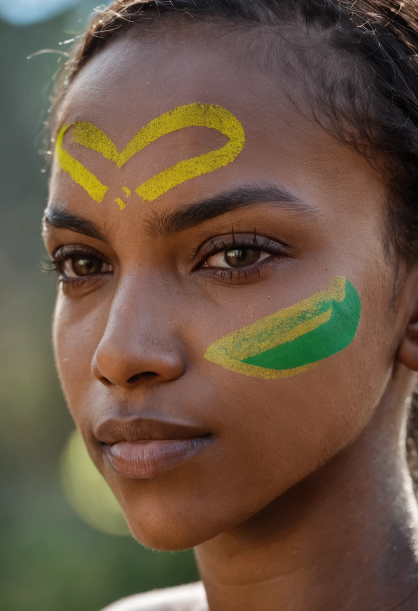 "Produce an image that symbolizes the principles and values expressed in Article 5 of the Brazilian Constitution. Destaque a ideia de igualdade, liberdade e dignidade humana. Pode incluir elementos como pessoas de diferentes origens, ethnicities and genders, simbolizando a diversidade da sociedade brasileira. Use bright colors to convey the strength and vitality of these fundamental rights. The image should capture the essence of the individual and collective rights enshrined in Article 5 and convey a sense of justice, equidade e unidade."
