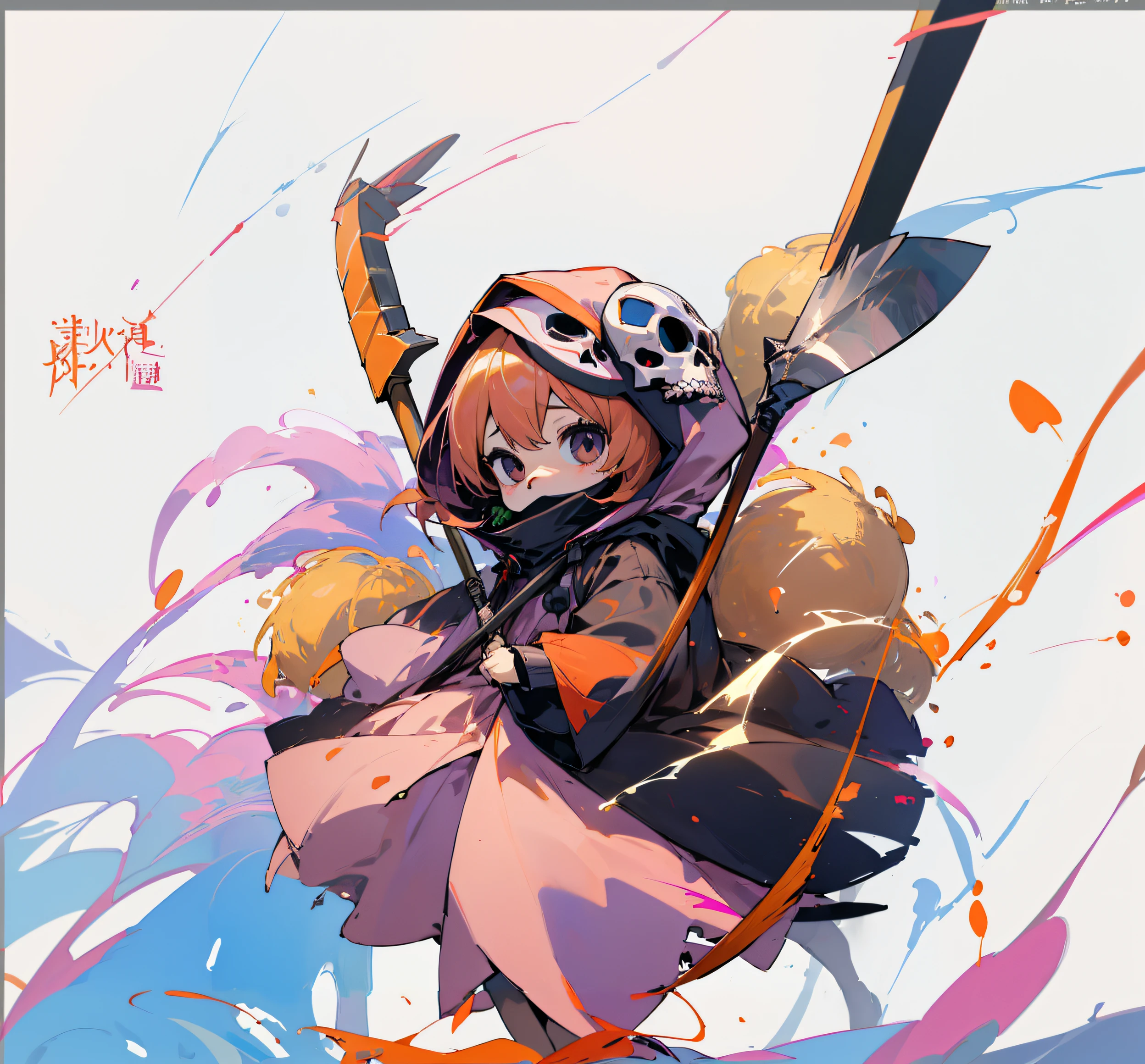 Anime girl with a sickle and a skull on her head, anime girl with a bow and arrow, zerochan art, best anime 4k konachan wallpaper, splash art anime loli, anime style 4 k, Female protagonist  :8, Anime art wallpaper 8k, anime art wallpaper 4k, anime art wallpaper 4k, by Kamagurka