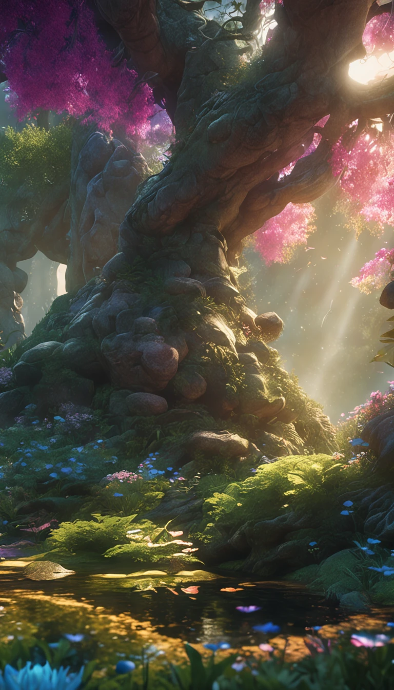 masterpiece, best quality, high quality,extremely detailed CG unity 8k wallpaper, An enchanting and dreamy scene of a fantasy forest, with towering trees, glowing mushrooms, and hidden fairy glens, creating a sense of mystique and enchantment, artstation, digital illustration, intricate, trending, pastel colors, oil paiting, award winning photography, Bokeh, Depth of Field, HDR, bloom, Chromatic Aberration ,Photorealistic,extremely detailed, trending on artstation, trending on CGsociety, Intricate, High Detail, dramatic, art by midjourney