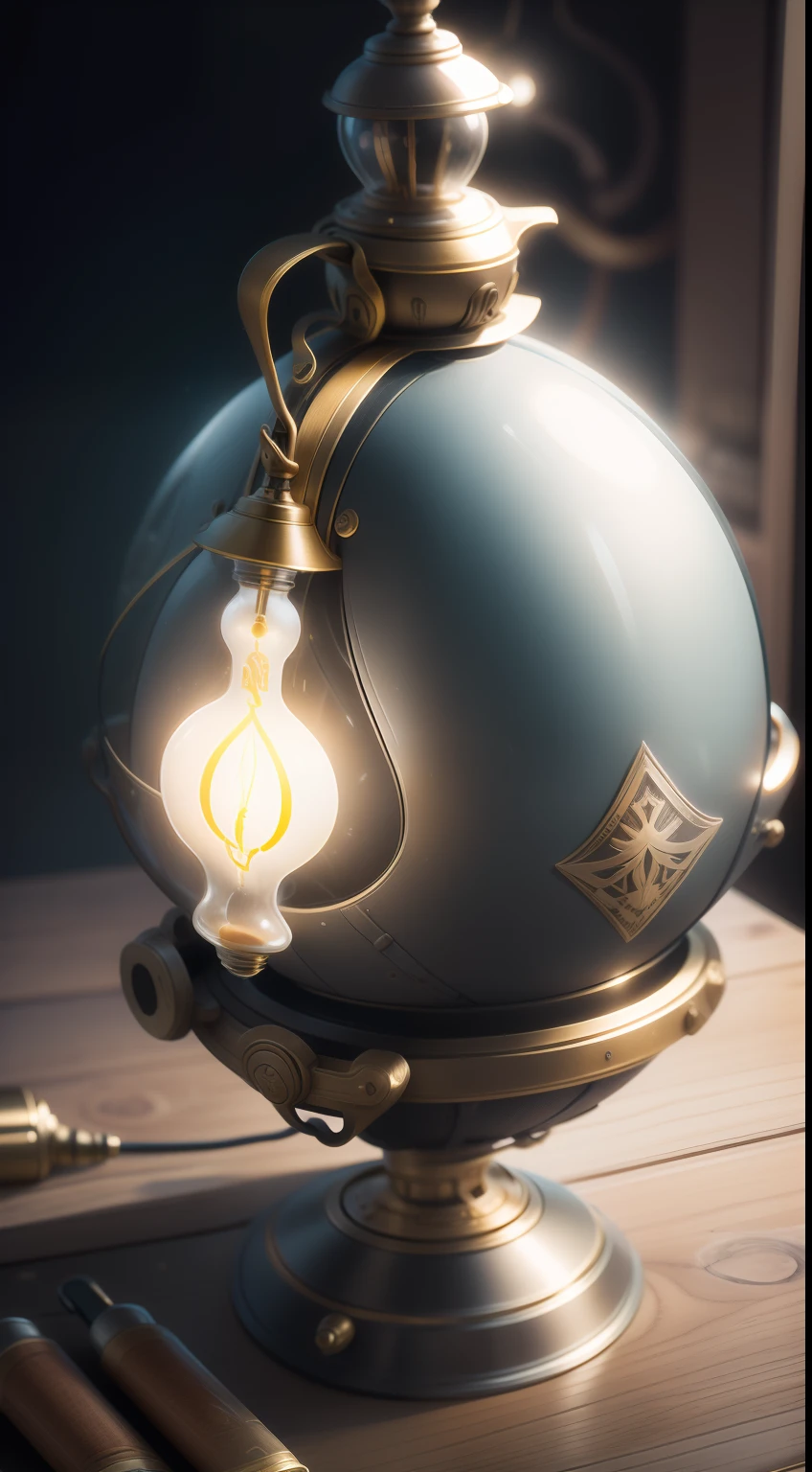 The company's logo，The image is a Caravel shaped light bulb，There is a brain inside.