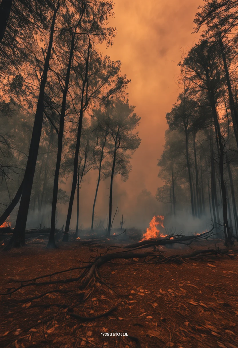 incendio de un bosque