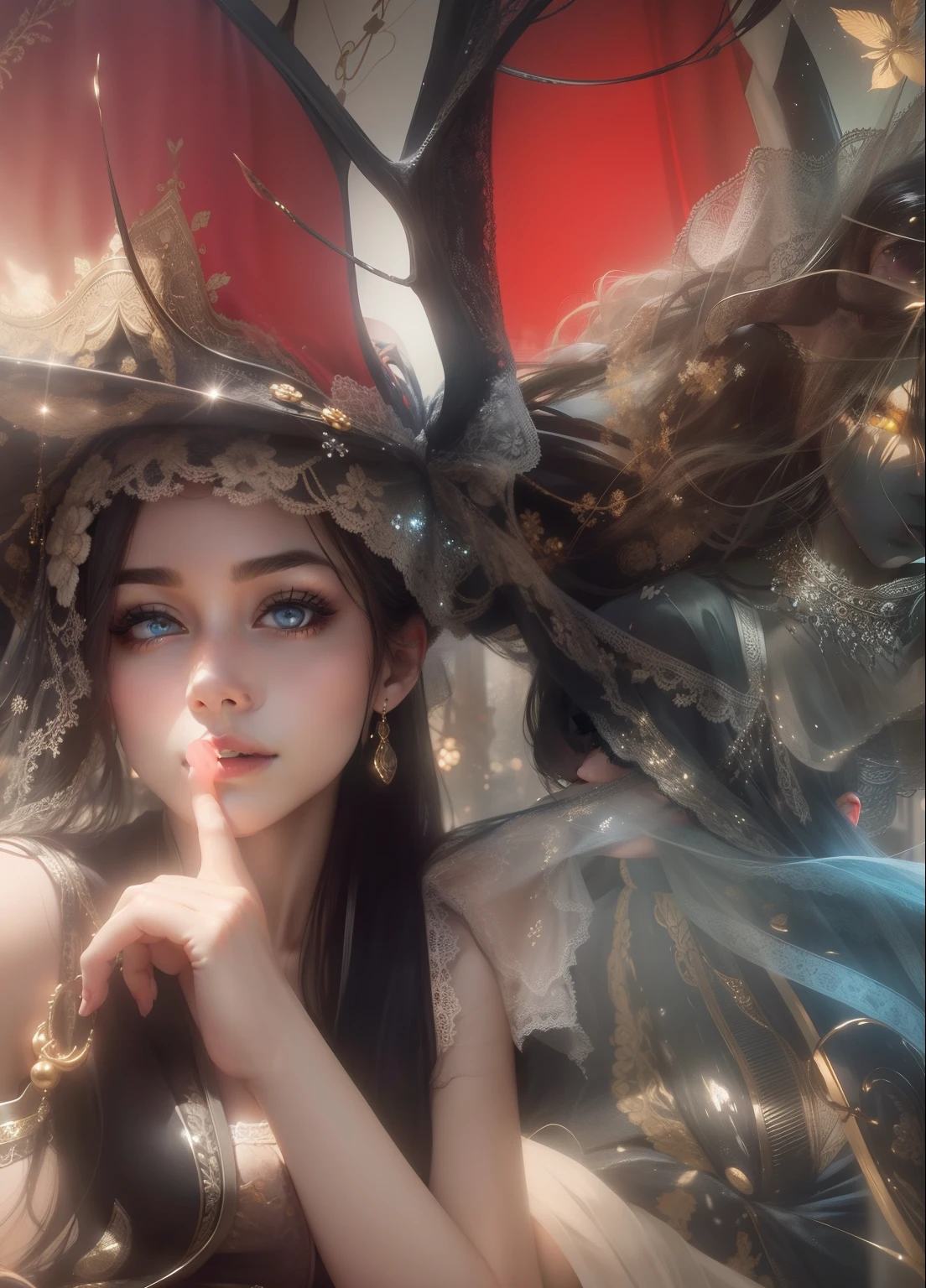 "A captivatingly gorgeous young lady with mesmerizing eyes, radiating grace and composure."