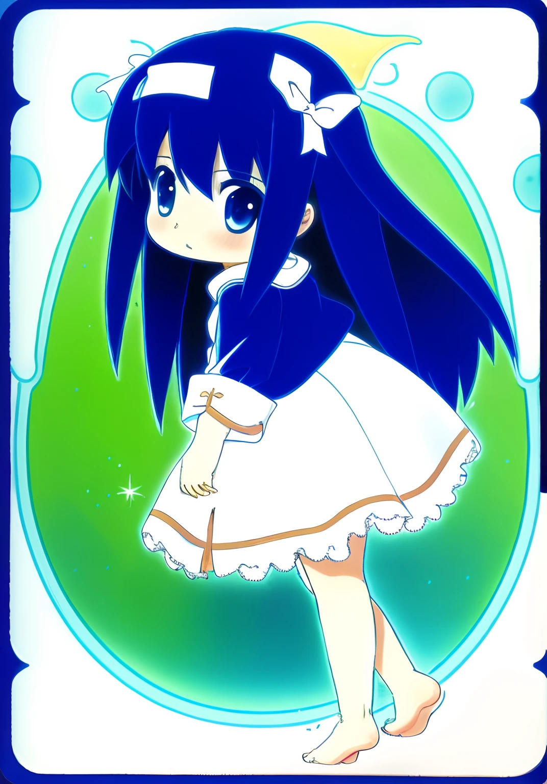 , Barefoot, Wearing white stockings, small loli