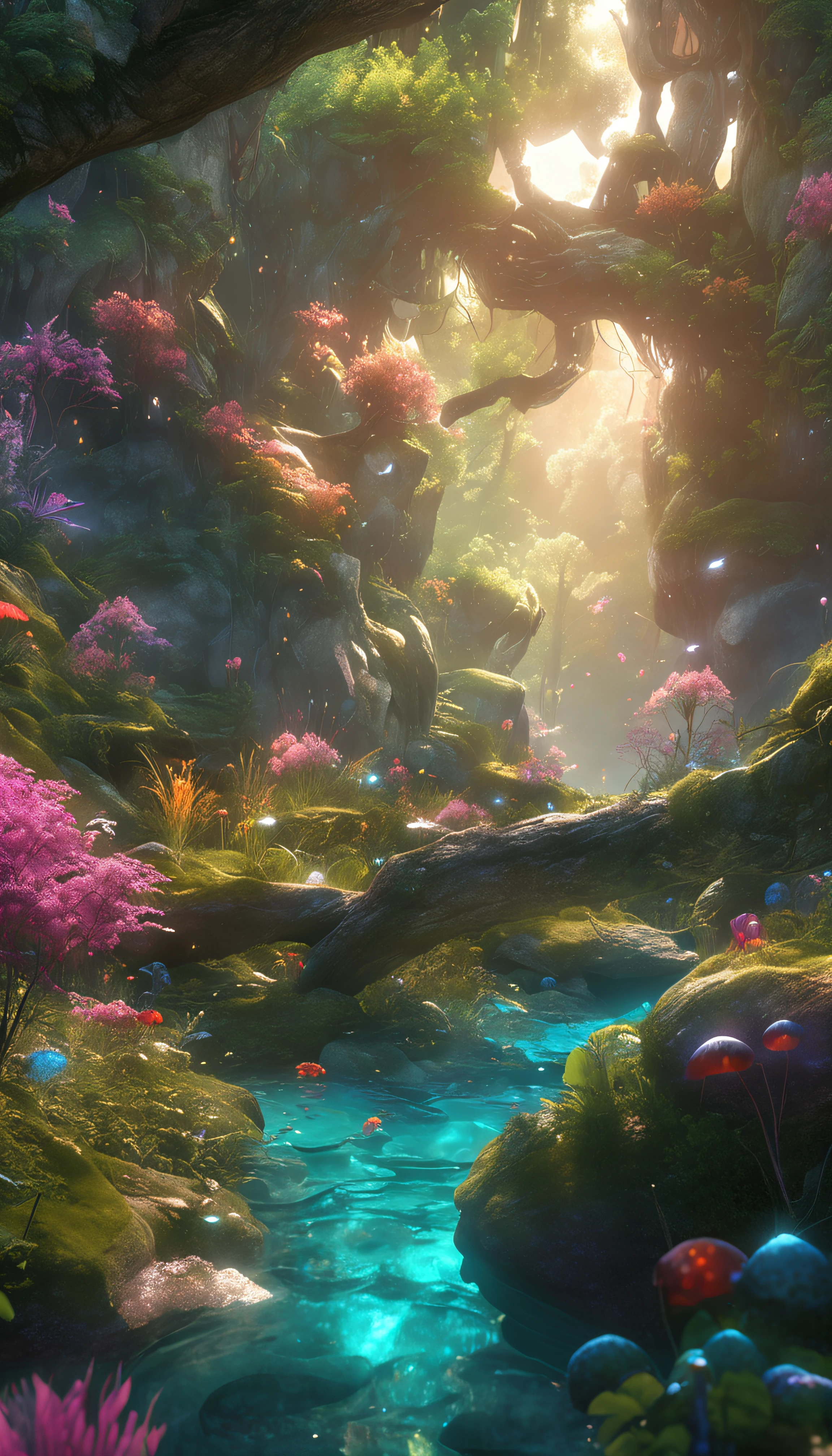 masterpiece, best quality, high quality,extremely detailed CG unity 8k wallpaper, An enchanting and dreamy scene of a fantasy forest, with towering trees, glowing mushrooms, and hidden fairy glens, creating a sense of mystique and enchantment, artstation, digital illustration, intricate, trending, pastel colors, oil paiting, award winning photography, Bokeh, Depth of Field, HDR, bloom, Chromatic Aberration ,Photorealistic,extremely detailed, trending on artstation, trending on CGsociety, Intricate, High Detail, dramatic, art by midjourney