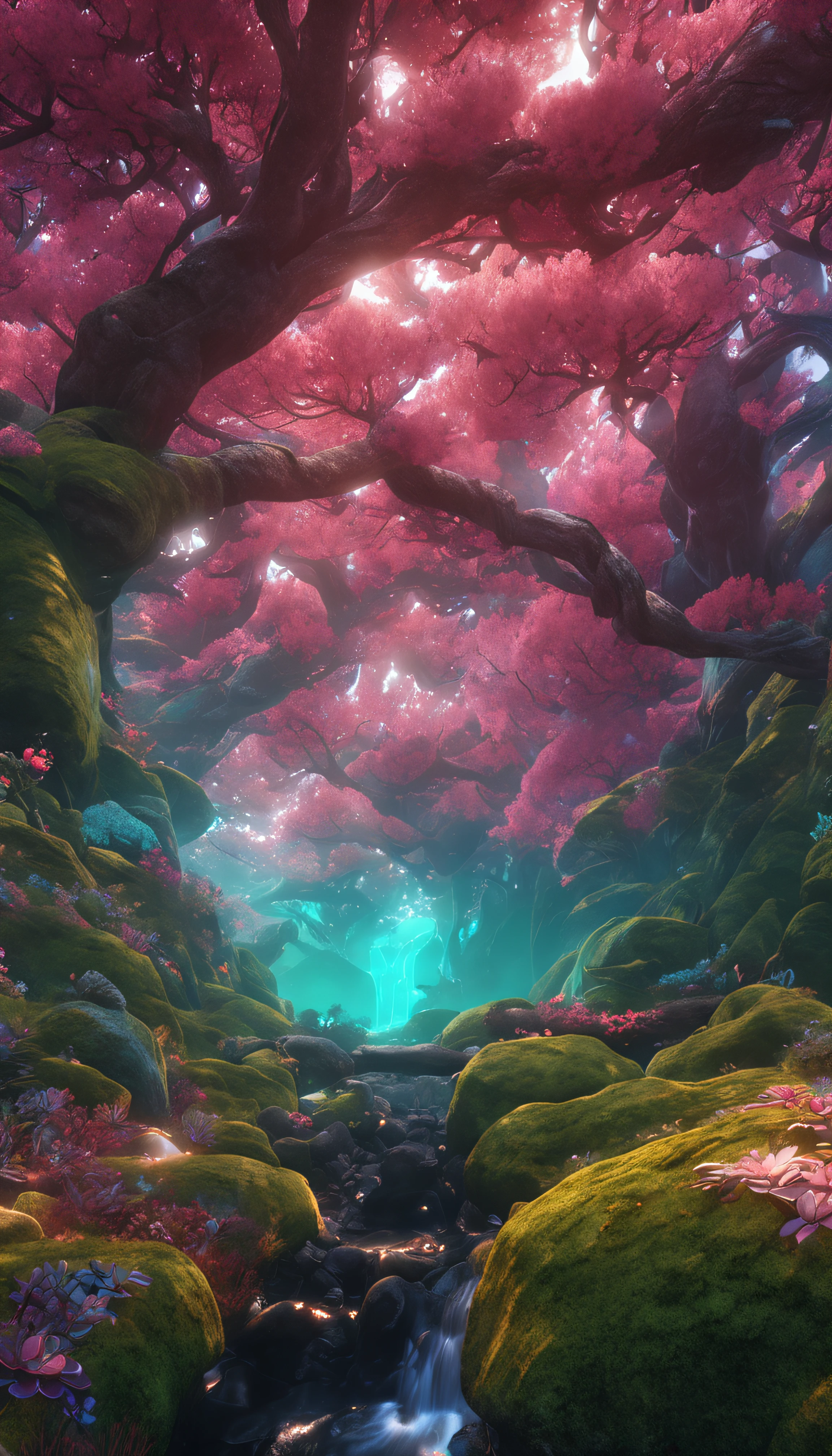 masterpiece, best quality, high quality,extremely detailed CG unity 8k wallpaper, An enchanting and dreamy scene of a fantasy forest, with towering trees, glowing mushrooms, and hidden fairy glens, creating a sense of mystique and enchantment, artstation, digital illustration, intricate, trending, pastel colors, oil paiting, award winning photography, Bokeh, Depth of Field, HDR, bloom, Chromatic Aberration ,Photorealistic,extremely detailed, trending on artstation, trending on CGsociety, Intricate, High Detail, dramatic, art by midjourney