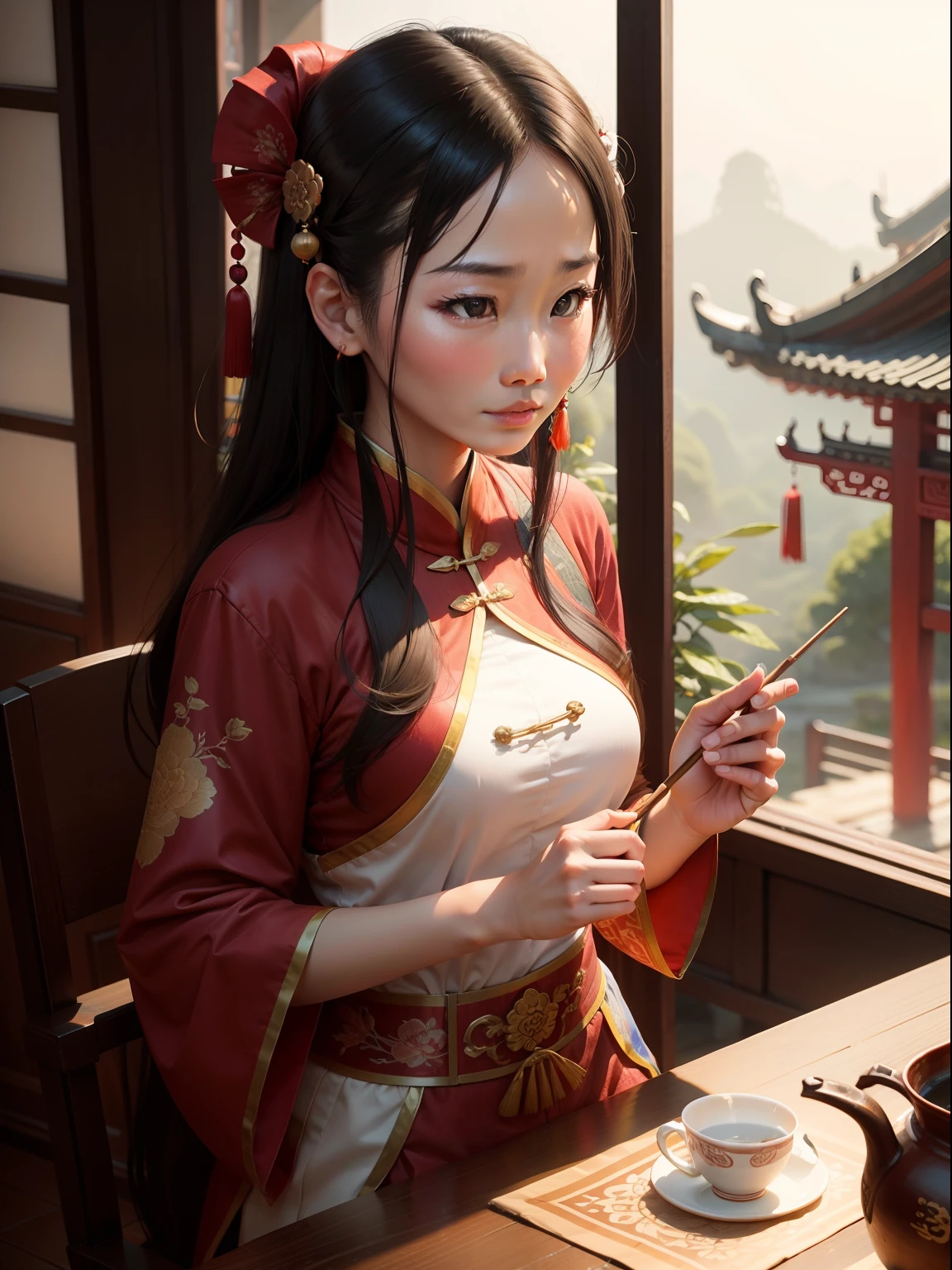 woman, China, ancient, traditional