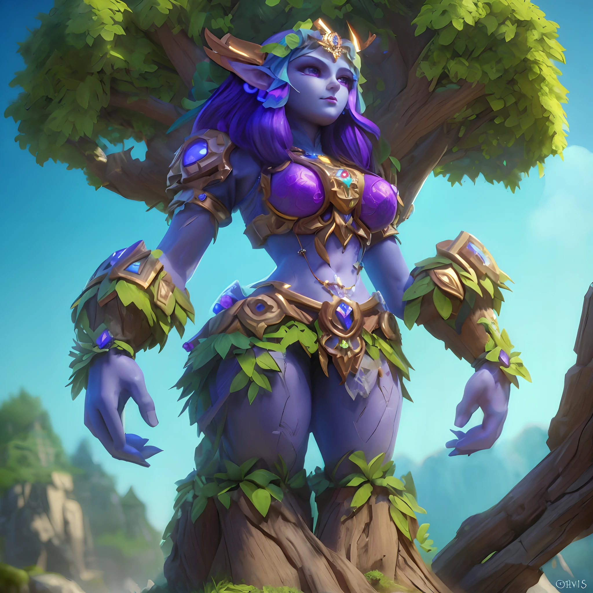 (Full body standing), Full body shot, Goddess of the Tree, Zelda Fantasy Art Giant Golem Trollwood Rock Grieble Gemstones,Goddess with beautiful face、 Global Illumination Ray Tracing HDR Fan Art Art Song Choi, Wooden boots Pfeiffer, Gabriel Garza, Fort Casper Conefaru, Forged Hard Mesh Lisa Franks Verse Central、Wear wooden boots