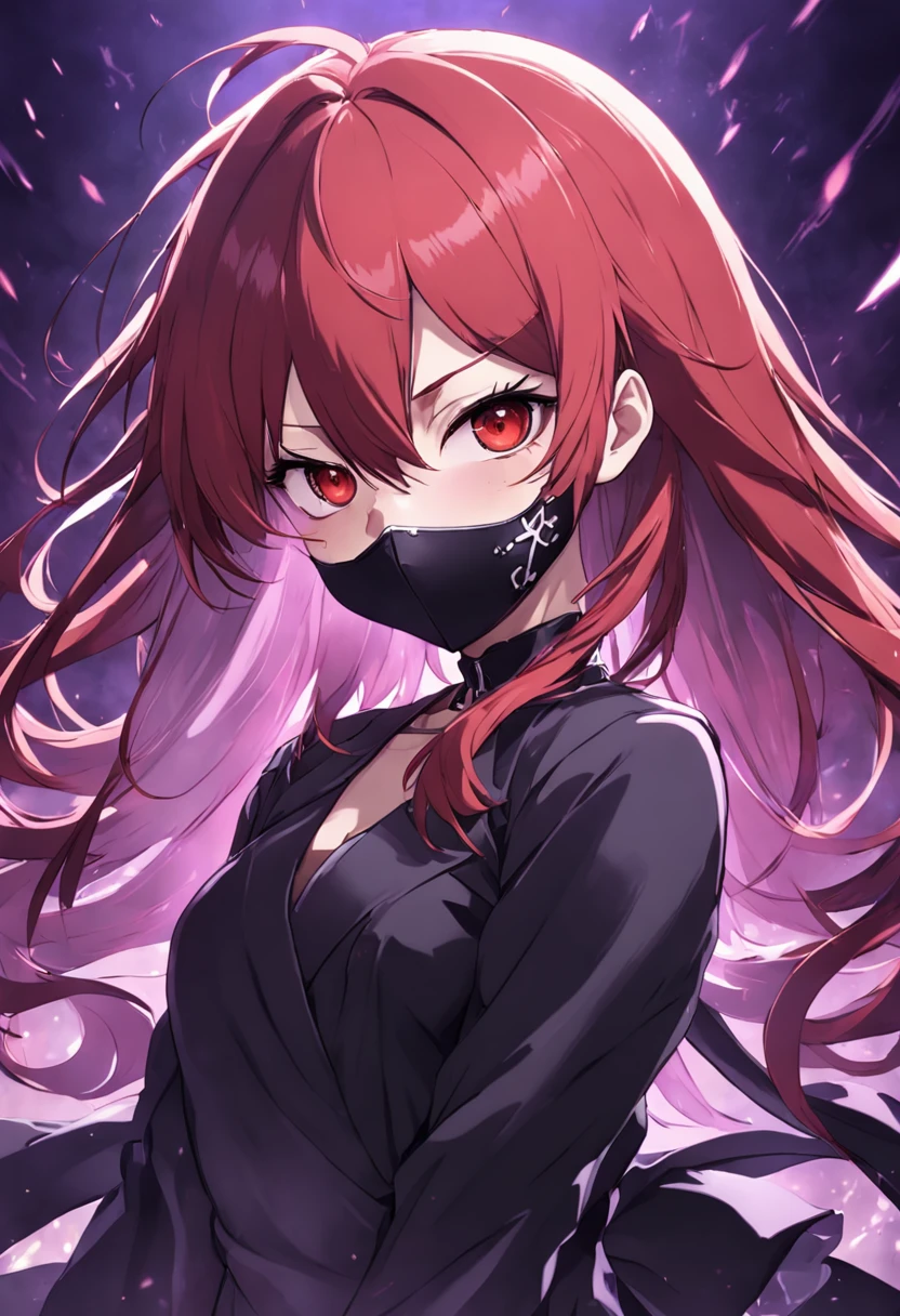 demon of the black with a dark face mask