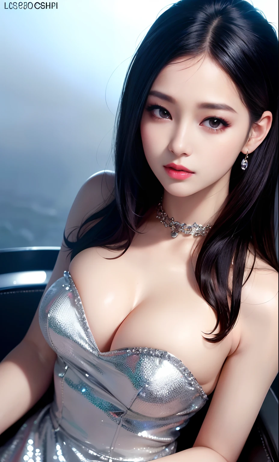 (8k, RAW photo, photorealistic:1.25) ,( lip gloss, eyelashes, glossy finish, glossy skin, best quality, super high resolution, depth of field, chromatic aberration, caustics, wide light, natural shadow, Kpop idol) look with serenity and goddess-like bliss to the spectators,