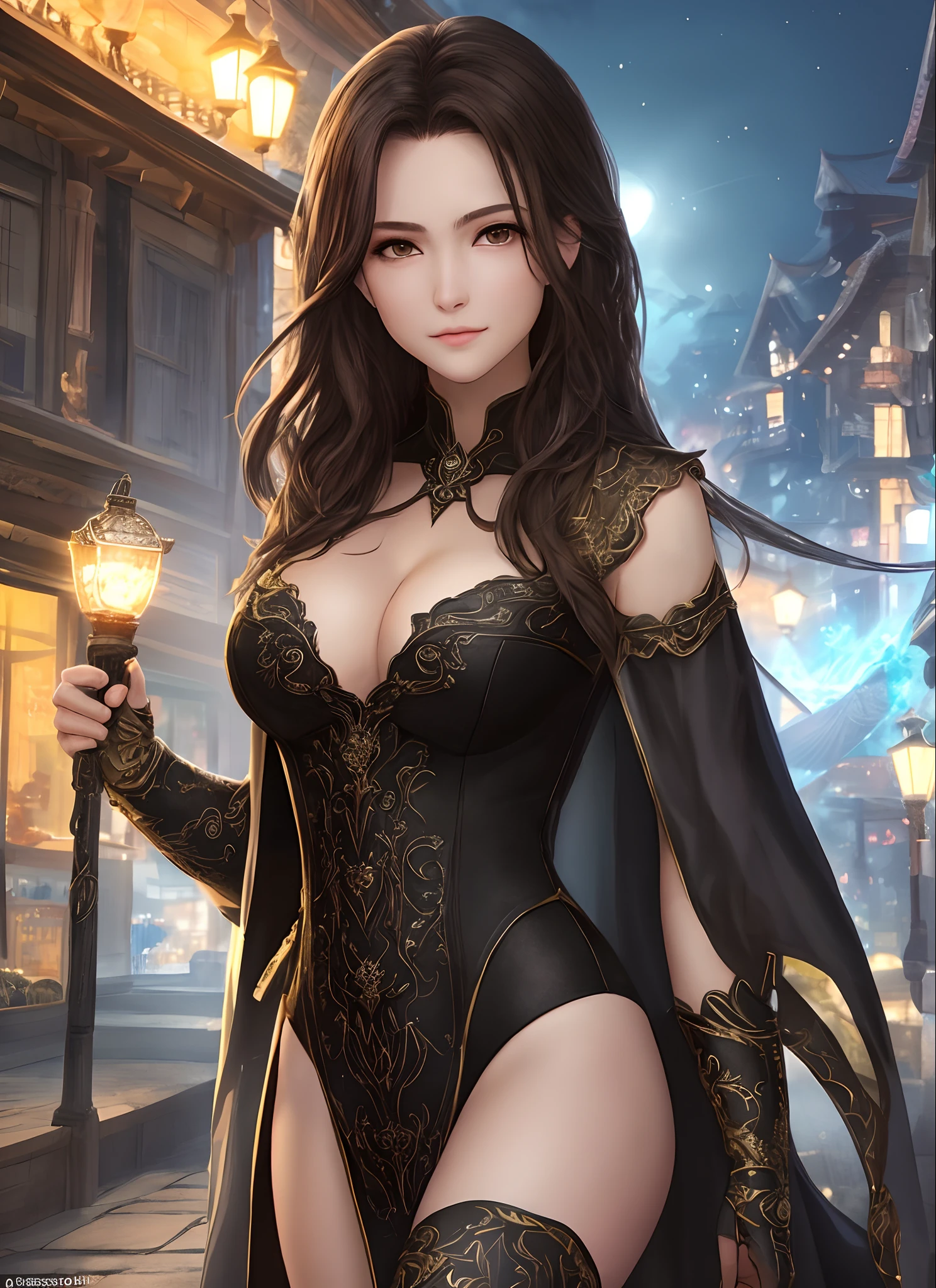 ((midynight, best qualtiy, 8k, tmasterpiece :1.3)), full bodyesbian, long leges, Sharp focus :1.2, A beautiful woman with a perfect figure :1.4, Slender abs :1.1, ((dark brown hair, gigantic cleavage breasts :1.2)), (nakeness, standing on your feet:1.2), (nighttime scene, the roof:1.3)), Highly Detailed Face and Skin Textur, Fine Eye, 二重まぶた