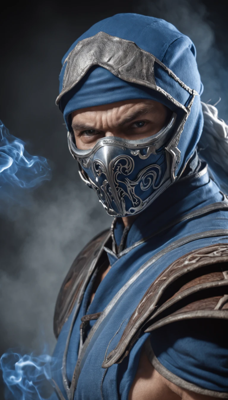 ((Subzero do Mortal Kombat, ultra realistic)), (((corpo inteiro))), ((perfect hands)), atordoante, hyper realistic, octan render, surrounded by the effect of smoke and lightning, Estilo Mortal Kombat, Fundo antigo, elegante, atordoante, (papel de parede), arte conceitual, detalhes intrincados, altamente detalhado, ((cinemactic)), Dramatic, (extremely high quality, Concedido, master part:1.5), (fotorrealista:1.5), fotografia, Realistic photo, Nikon, luz natural, 4k, highes definition, XF IQ4, 150MP, 50 millimeters, ISO 1000 Certification, 1/250 Anos, luz natural, Adobe Lightroom, photolab, Photographic Affinity, PhotoDirector 365,