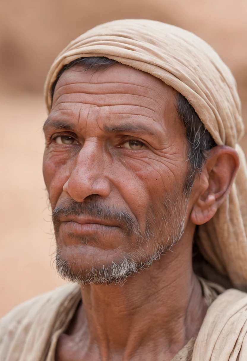 A middle-aged, wither-looking and modest man, Inhabitants of the ancient city of Egypt