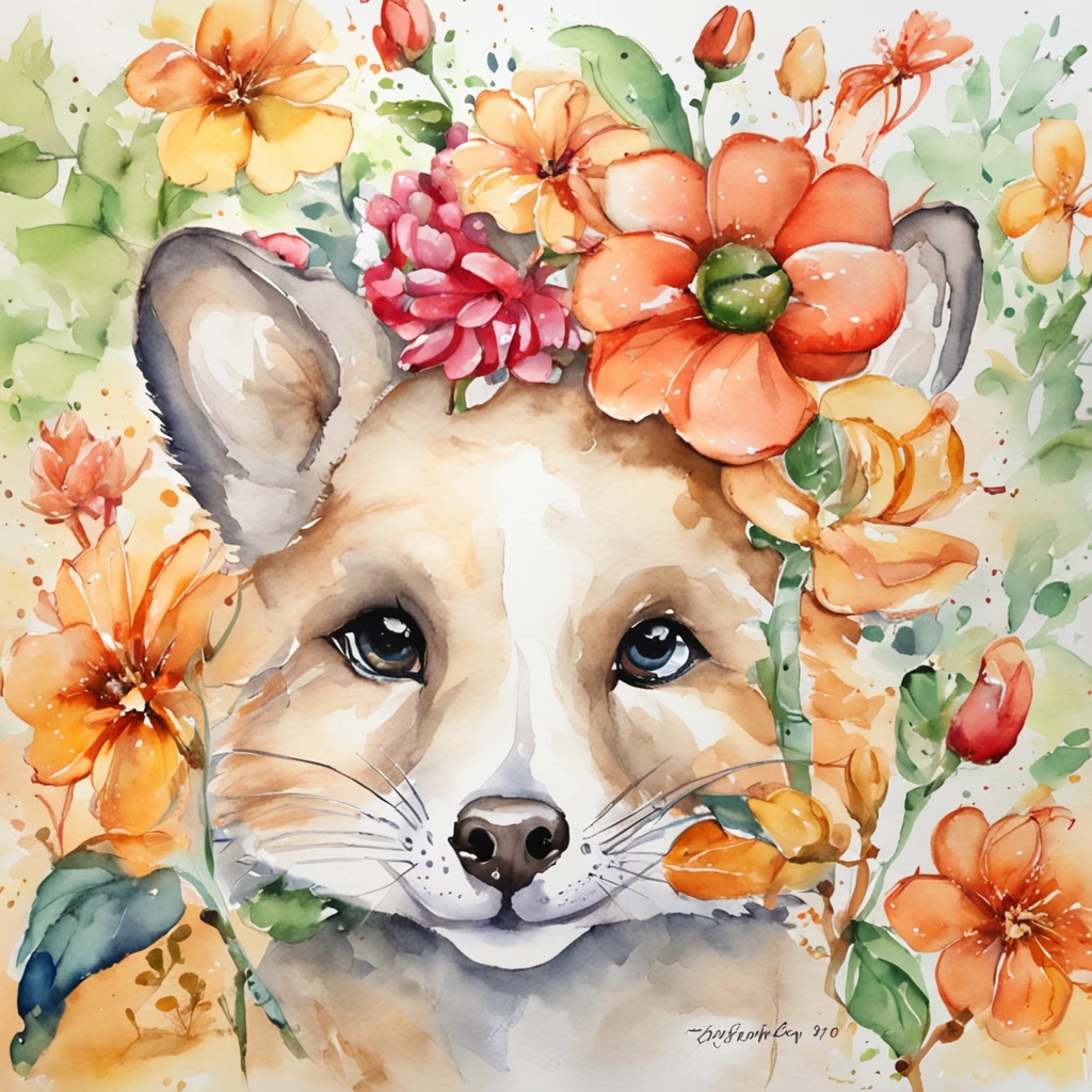 Make an image of shopito, mascote da shopee