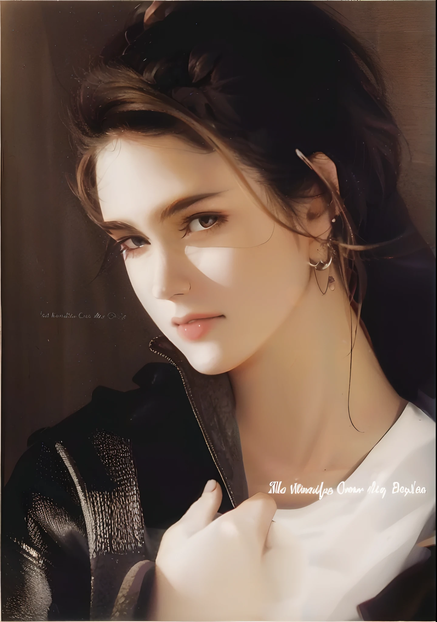 Anime image of a woman wearing white short sleeves,small boobs,Black hair,Adults,Black colored eyes,Behind are the windows,In the art style of an anime from the 80s,80s anime art style,1980'sanimestyle,Retro anime girl,90s anime art style,Loepfe anime style 80 seconds,an retro anime image,As shown in the image