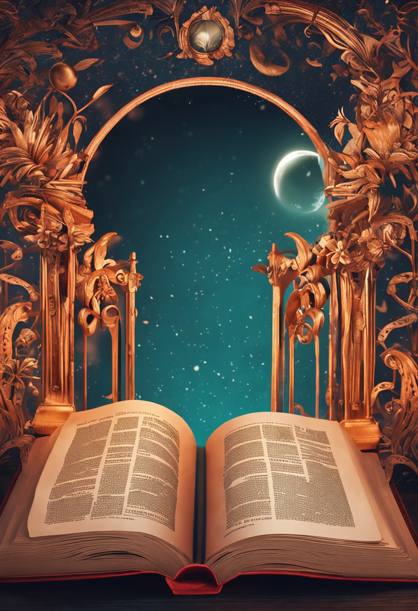 Open Bible, With a magnifying glass or question mark nearby in 8K