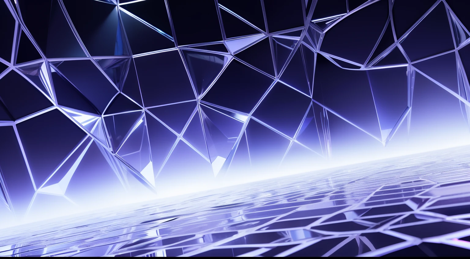 Infrared reflection of a specular maze, Internally twisted clusters of crystals, Design drawing of the third edge of the mysterious universe,postminimalism,Post-cyberpunk