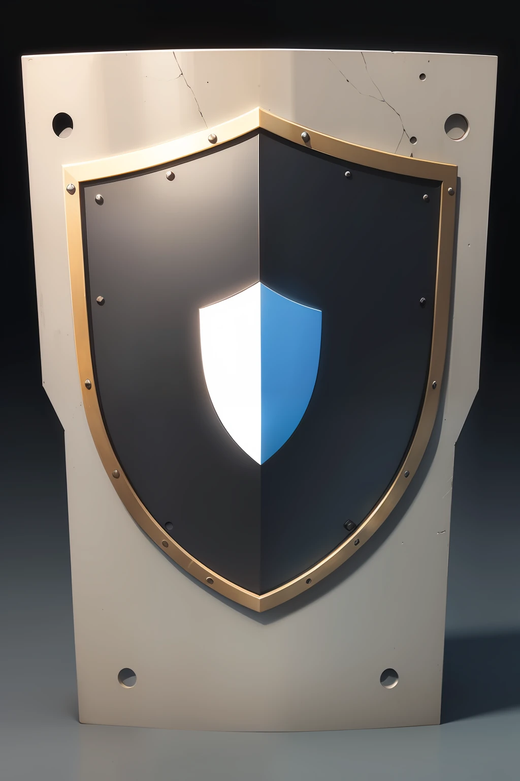 a shield,pictogram,frontage