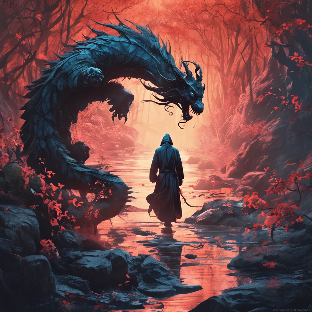 Best quality, Masterpiece, 超高分辨率, (photograph realistic:1.4), surrealism, Dream-like,fusionart, Shadowdancer, shadow magic, darkness control, stealth, shadowstep, umbral spells, hidden blade, Samurai vampire
