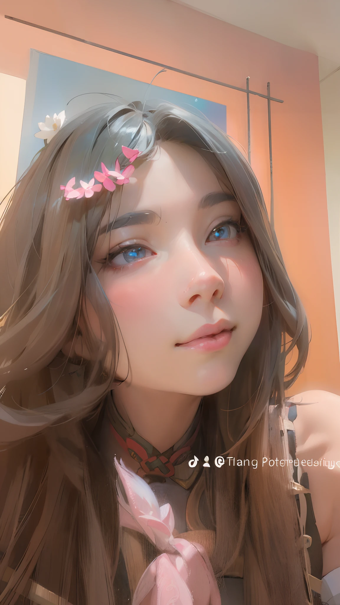 (photorealistic:1.4), (masterpiece, sidelighting, finely detailed beautiful eyes: 1.2), masterpiece*portrait, realistic, 3d face,
ganyu \(genshin impact\), 1girl, ahoge, architecture, bangs, bare shoulders, bell, black gloves, black pantyhose, (blue hair), blush, breasts, chinese knot, detached sleeves, flower knot, gloves, horns, long hair, looking at viewer, medium breasts, neck bell