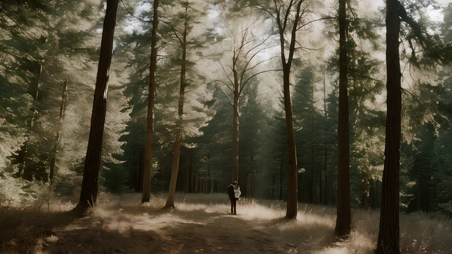 there is a man and woman kissing in the woods, still from the movie, highlight scene of the movie, 35mm —W 1920 —H 1080, still from a movie, film still from the movie, high quality film still, film promotional still, screenshot from a movie, an film still, movie filmstill