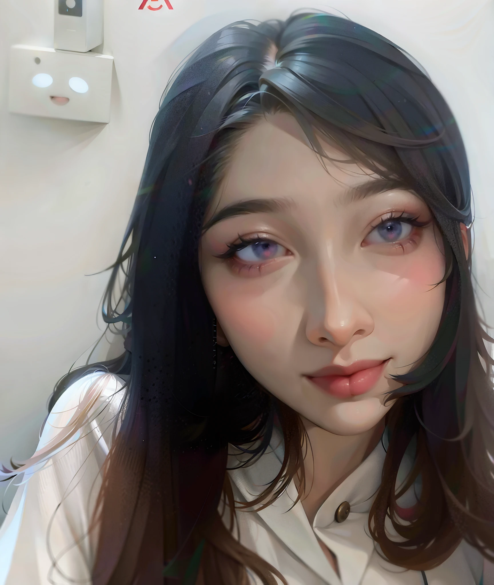 there is a woman with long hair and a white shirt, xision wu, korean girl, xintong chen, young cute wan asian face, 2 , headshot profile picture, 2 8 years oldsian woman, 2 9 years old, wenfei ye old, chengyou liu, jaeyeoyears old