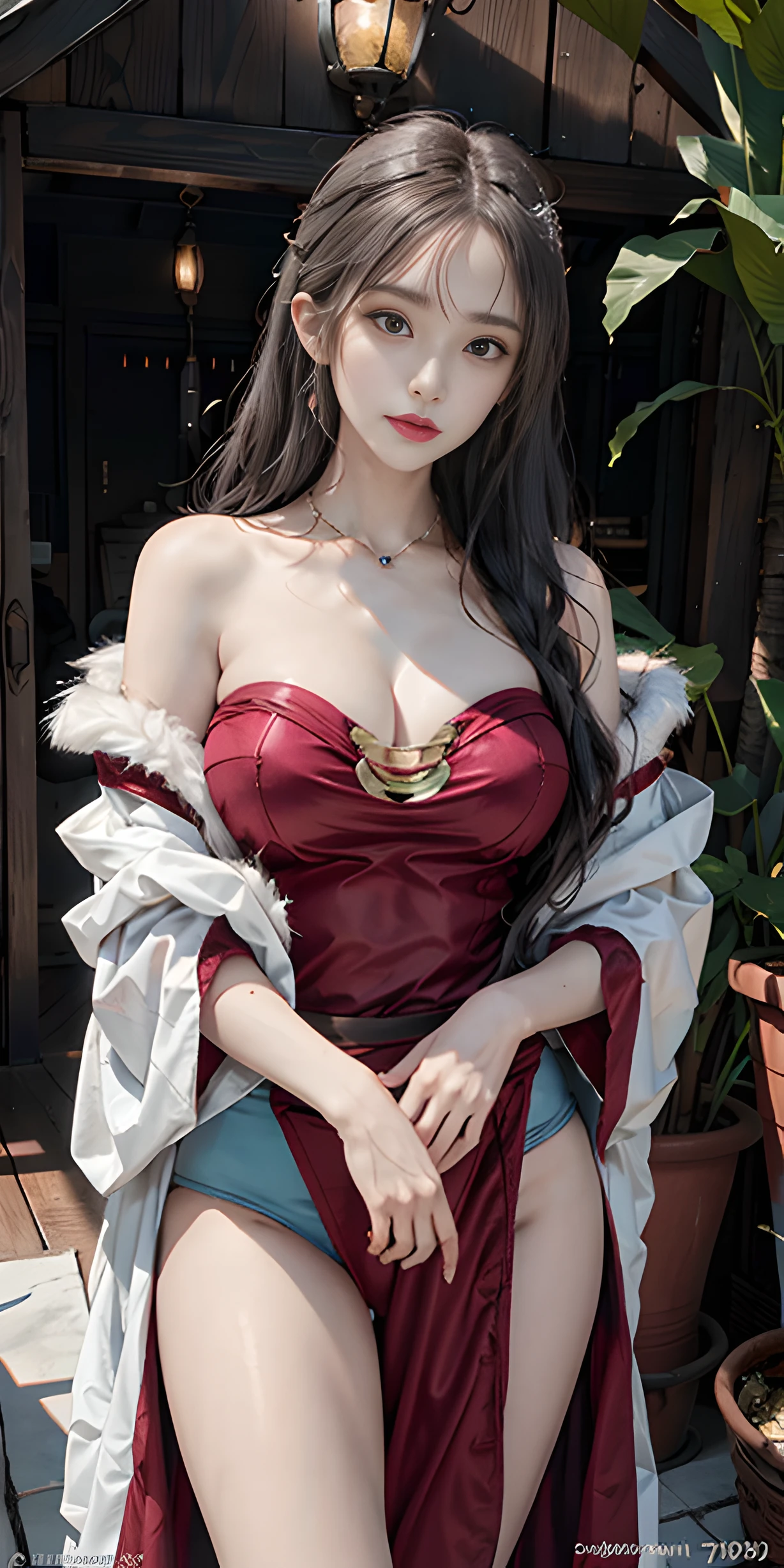 Group of women in underwear posing for photo, by Kentaro Miura, furry art, SFW huge breasts, Konosuba, Highly detailed BD cover, Uncompressed PNG, Photorealistic, High resolution, Soft light,1womanl, Solo, hips up high, Jewelry, Scarlet Witch Costume, Jewelry