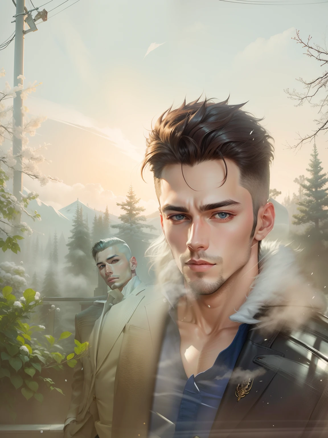 handsome and dashing，Handsome，high and cold