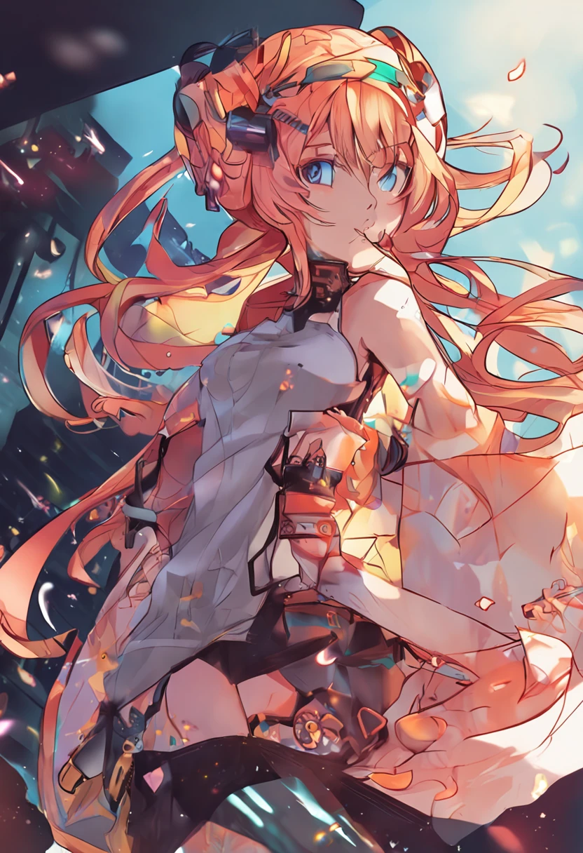 Vocaloid Inspired Woman highquality Anime style