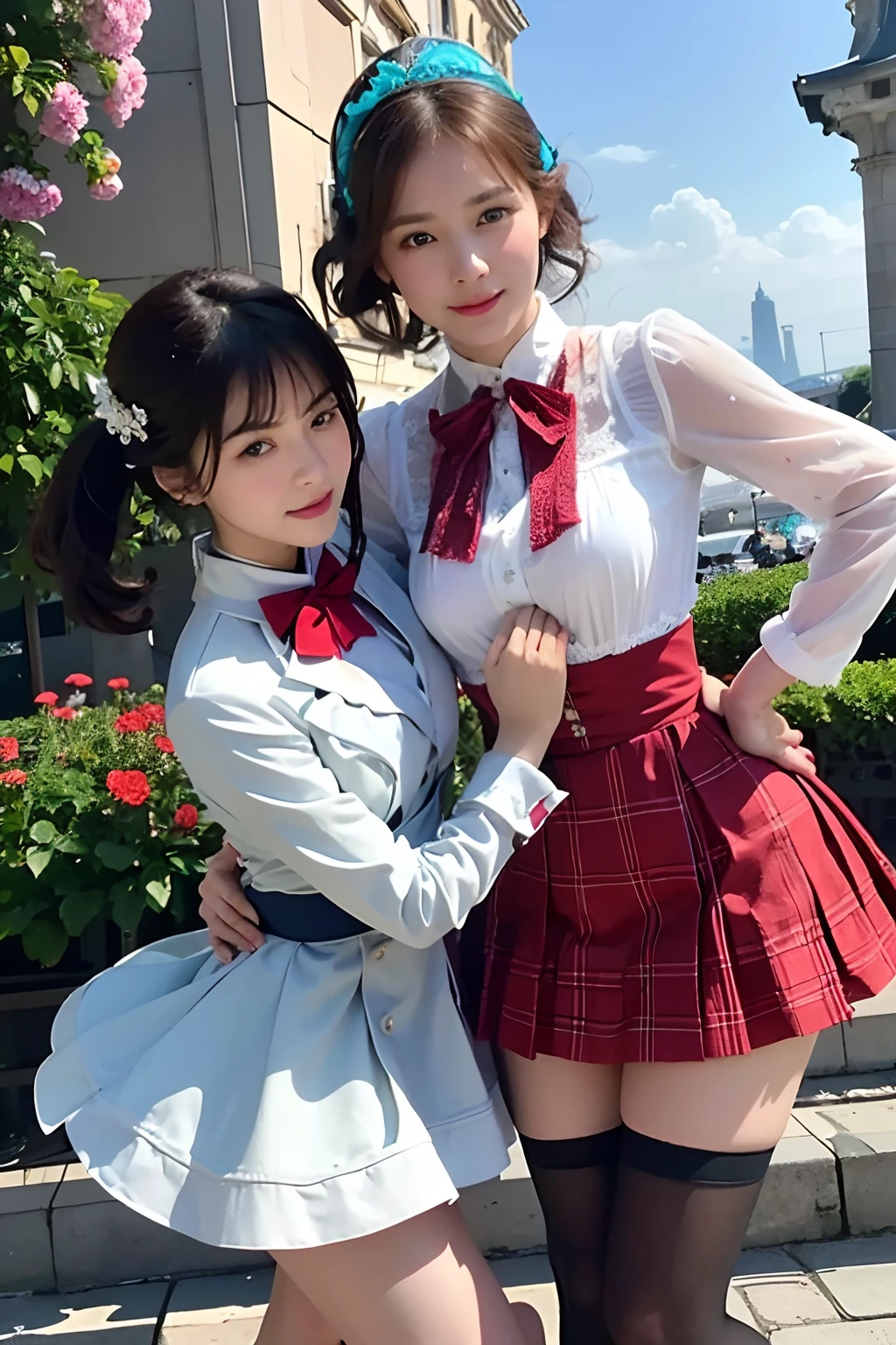 (RAW photo, Best quality), (Realistic, Photorealsitic:1.3), masutepiece, Extremely delicate and beautiful, Soft light, (Brown hair, Straight shoulder-length hair swaying in the wind), Beautiful detailed girl, (Detailed fingers), extremely detailed eye and face, Beautiful detailed nose, Beautiful detailed eyes, 1 girl, Japanese, Neat and clean beauty, Cute, 年轻, Formal shirts, Pants, (Half body:1.3), (Medium breasts), Realistic face, Realistic body,