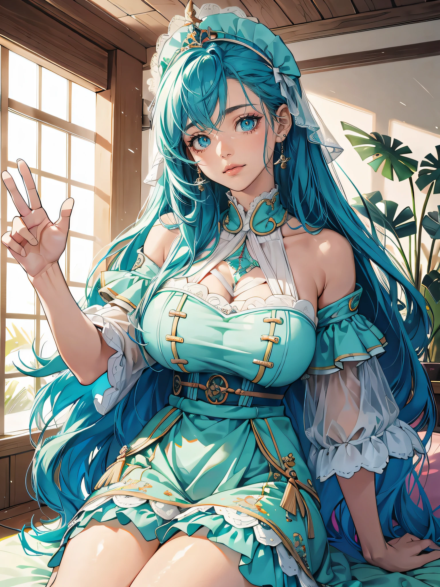crop top, (gradient hair), black hair, blue hair, short hair, blue eyes, yelendef
BREAK (masterpiece:1.2), best quality, high resolution, unity 8k wallpaper, (illustration:0.8), (beautiful detailed eyes:1.6), extremely detailed face, perfect lighting, extremely detailed CG, (perfect hands, perfect anatomy),