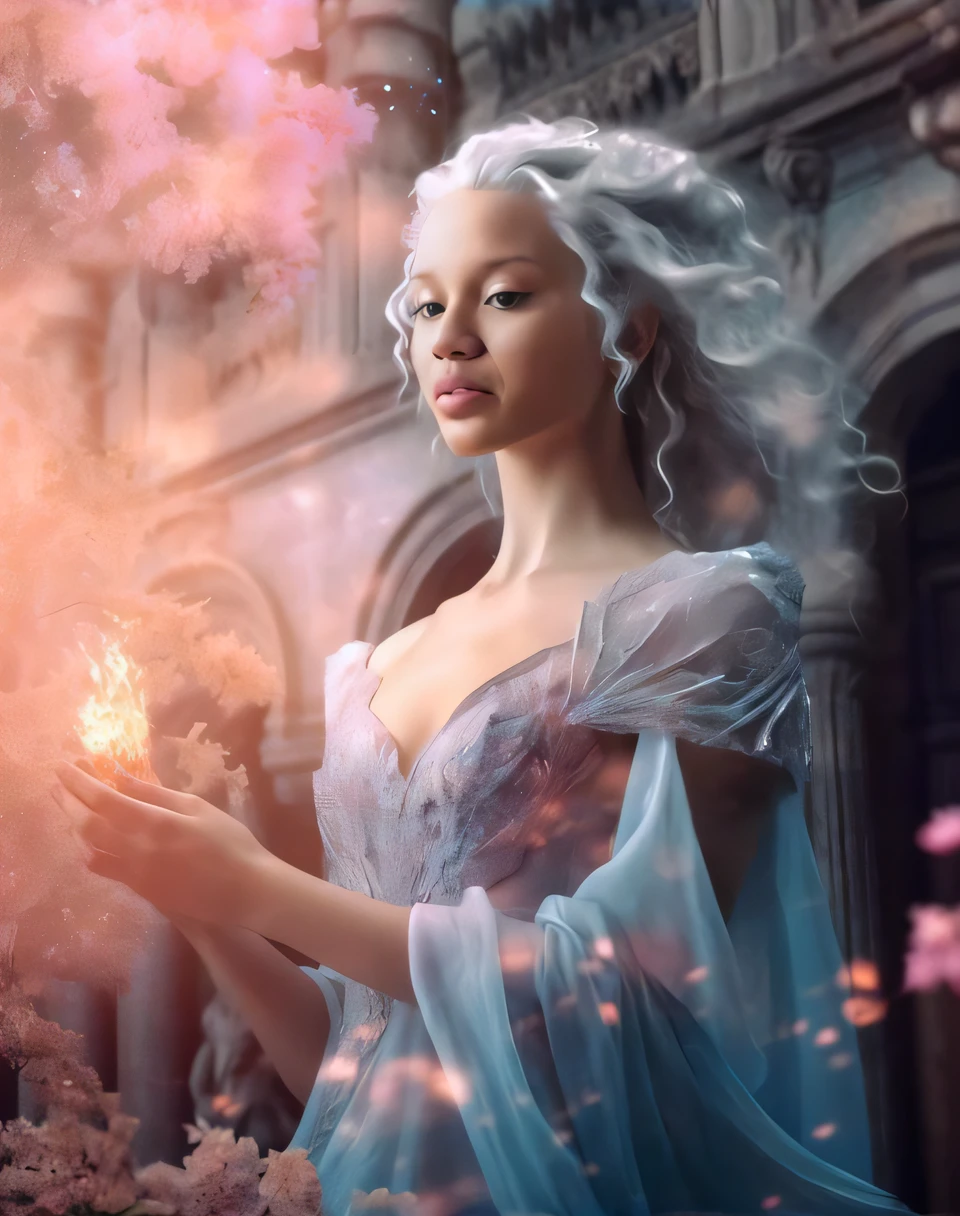 a woman in a blue dress holding a flower in her hand, Margot Robbie como uma fada, bela arte de fantasia, retrato bonito da arte da fantasia, Ethereal Fantasy, retrato bonito da fantasia, arte de fantasia muito bonita, breathtaking fantasy art, mulher da fantasia, linda donzela fantasia, fantasy fairytale story, Ross Tran 8 K, ethereal fairy tale, elegant cinematic fantasy art, fantasia bonita