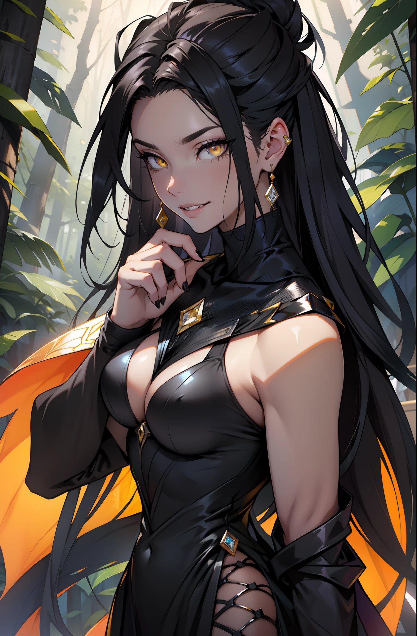 yellow eyes with diamond shaped pupils