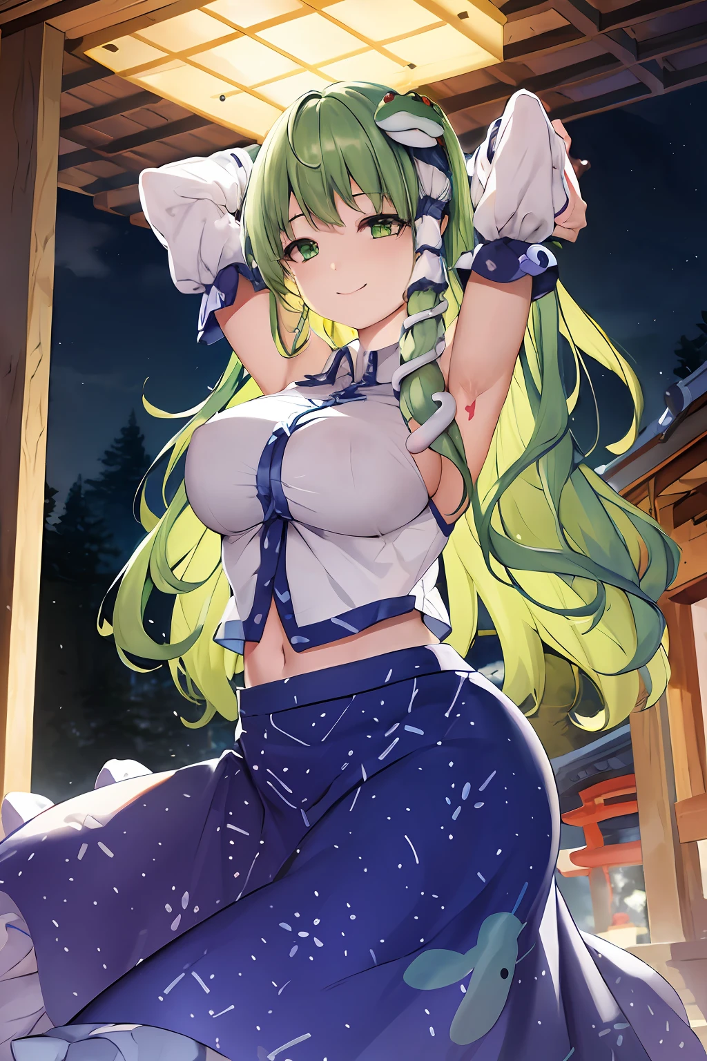 1girl, solo, nsfw,, (wearing nothing: 1.5), large breasts., empty eyes ,run elise jewelria, , green hair, long hair, red eyes, AHOGE,, flooding, fire, heavy snowfall, frozen, file, crying, sea, cooking, whole body, Cherry tree,  blue sky, church,, classroom, garden, , nipple , wet, hospital, 16 years old, amusement park、, Peeing, lactation, projectile lactation