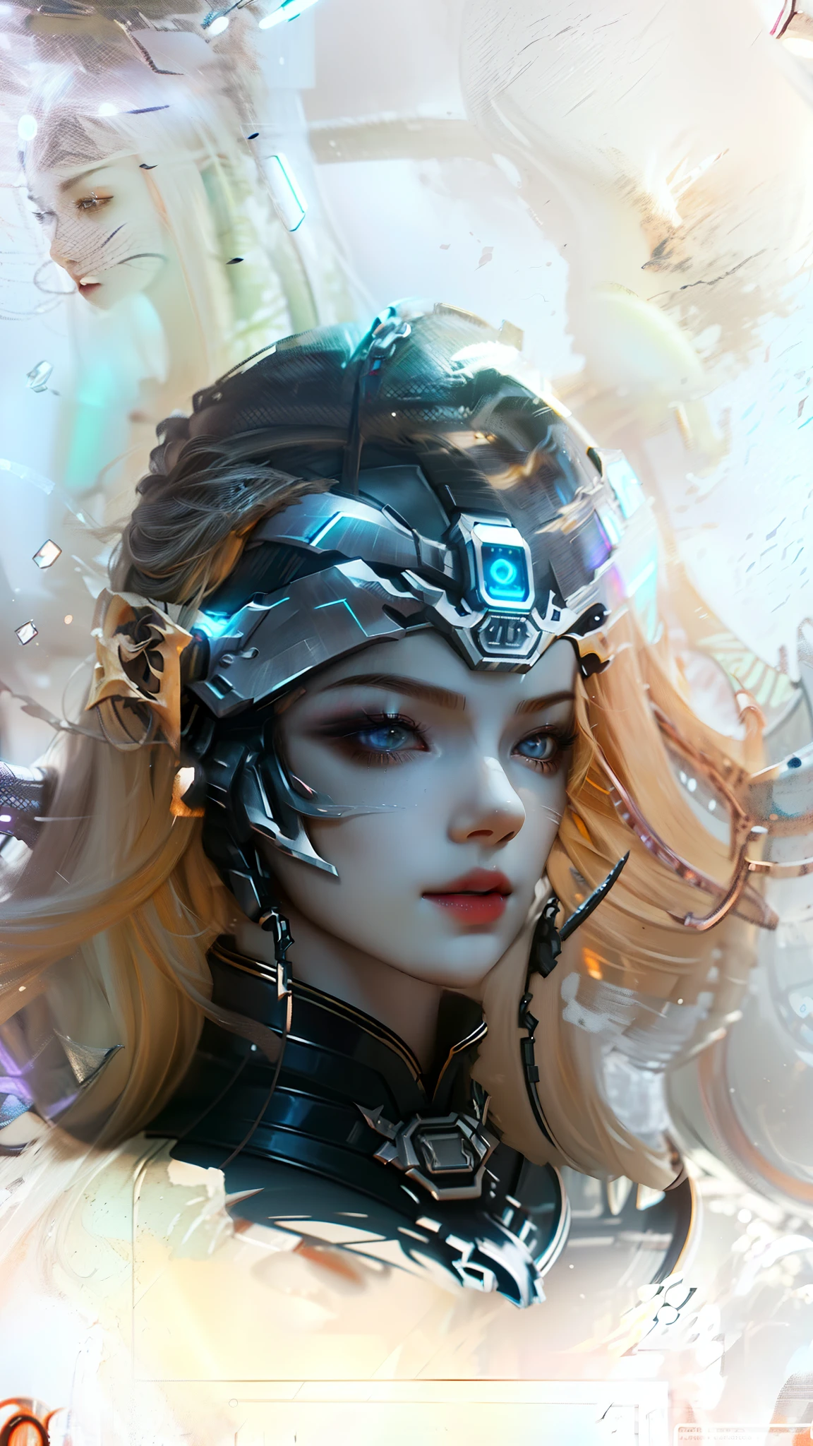 Futuristic dark dragon suit with helmet, Man, There's something futuristic on it, full bodyesbian, trending on artstationh, Highly detailed, by WLOP, Sharp focus, studio photo, Intricate details, Beautiful lighting