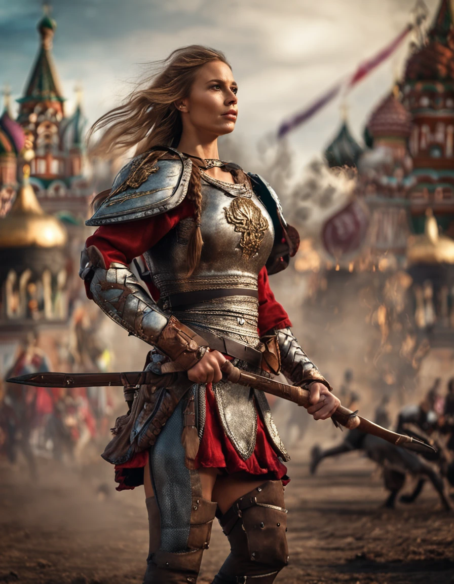 russia as warrior woman