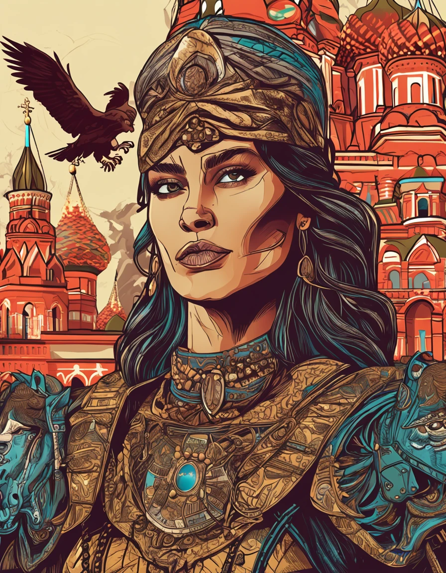 russia as warrior woman