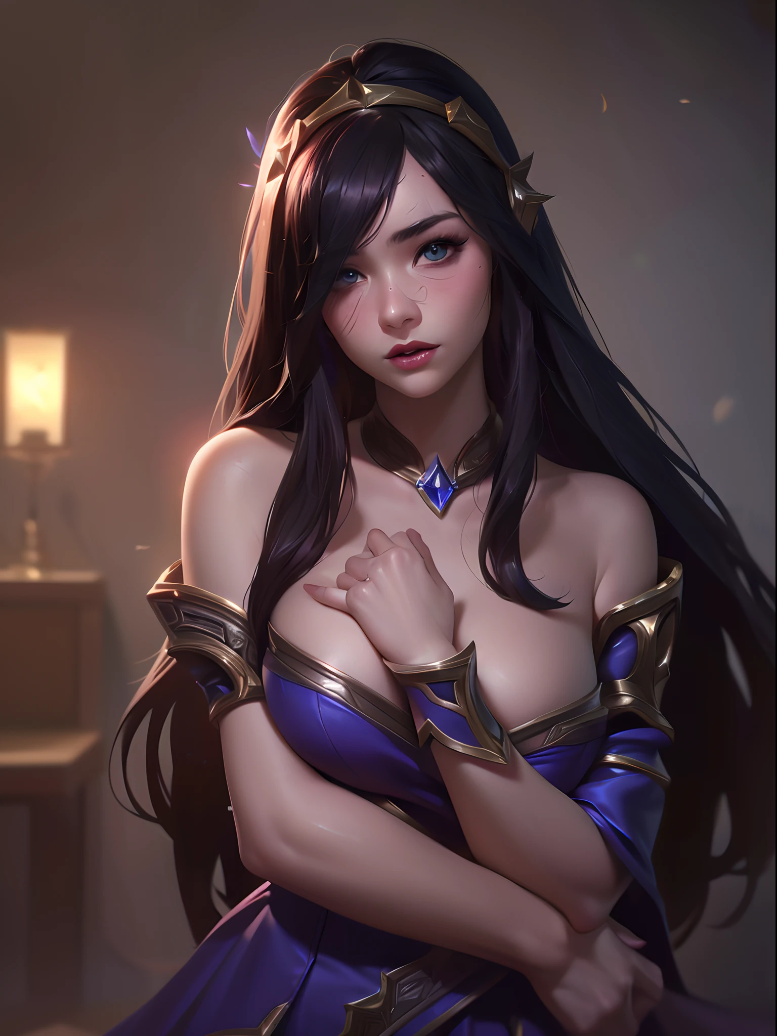 (League of Legends:1.5), 1girl, long hair, solo, dress, petals, hair ornament, pink dress, brown hair, bare shoulders, black hair, very long hair, veil, jewelry, see-through, off shoulder
high res,an extremely delicate and beautiful,huge_filesize,(realistic, photo-realistic:1.57),(8k, RAW photo, best quality, masterpiece:1.2),(ultra-detailed:1.4),detailed beautiful skin,detailed skin texture,glistening skin,Cinematic lenses,detailed light,cinematic lighting,