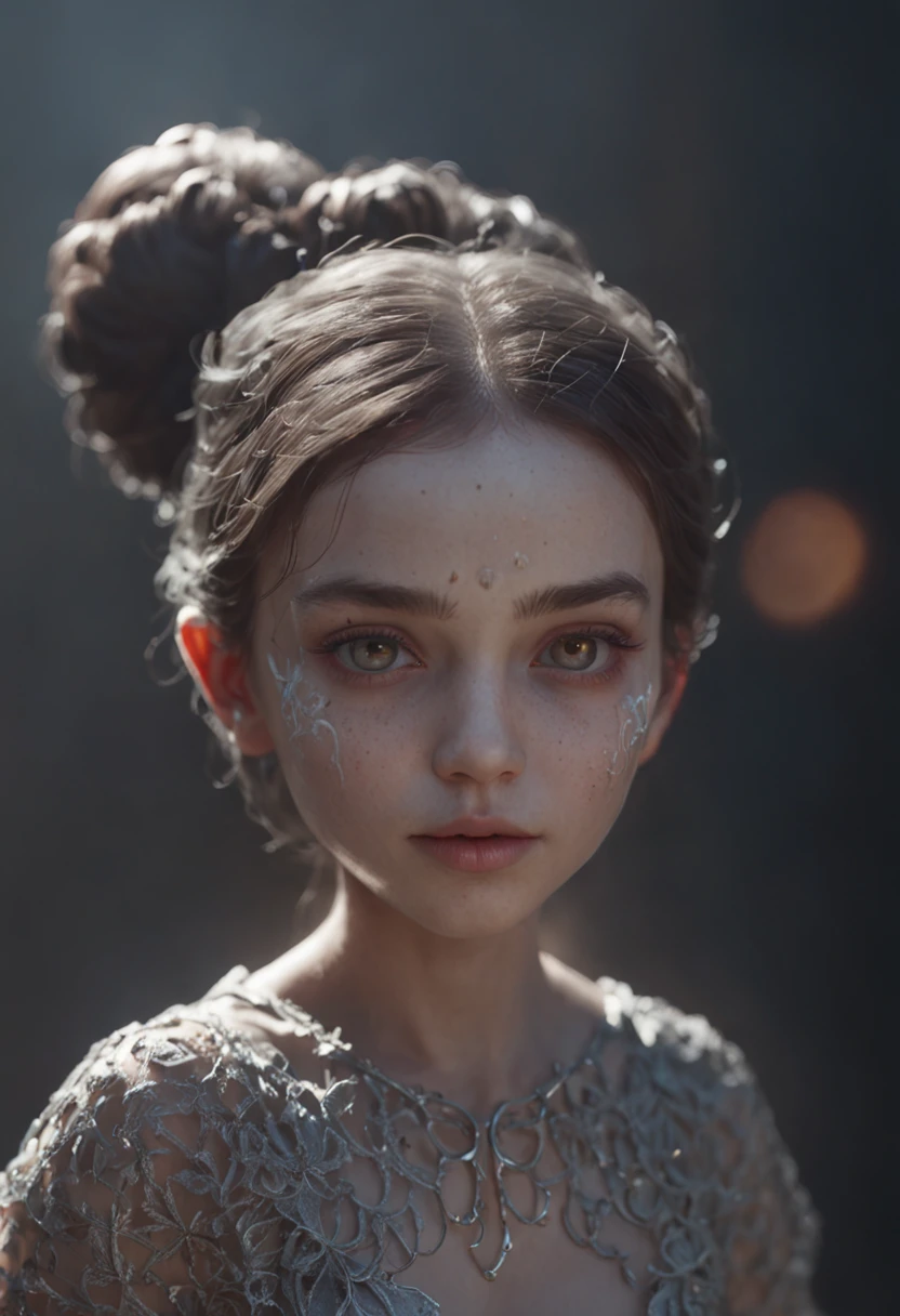 Cute and adorable dark , Glowing Smoke Neon Eyes, renda de metal hoarfrost, fantasia, sunlight, raio de sol, detalhes intrincados. 8k, sonho, surrealismo, Super fofo, symmetric, soft lighting, trending on ArtStation, detalhes intrincados, altamente detalhado, Motor irreal, Directed by: Tran Ross, WLOP, Artgerm e James Jean, Brian Froud, art illustration by Miho Hirano, Neimy Kanani, oil on canvas by Aykut Aydoğdu, oil painting, heavy strokes, gotejamento de tinta