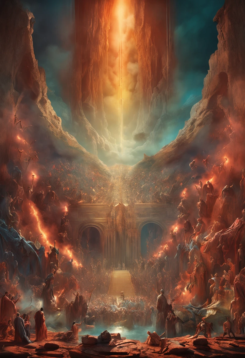 The Last Judgement in the style of British artist John Martin